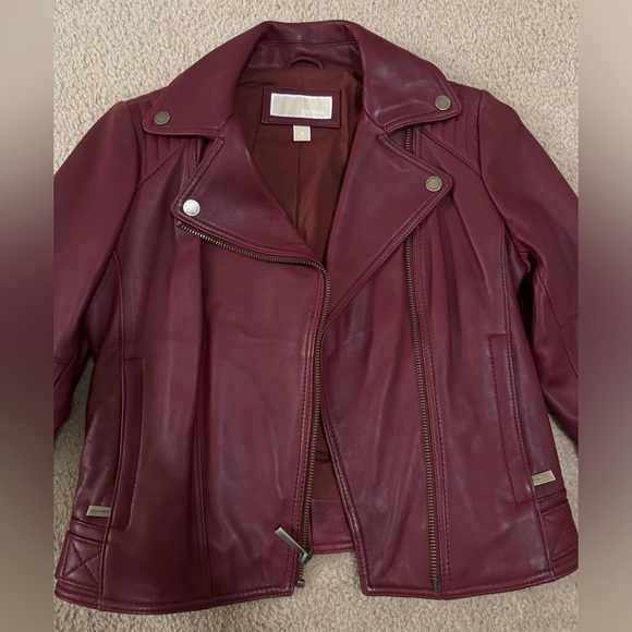 Michael Kors Leather Jacket - Picture 2 of 3